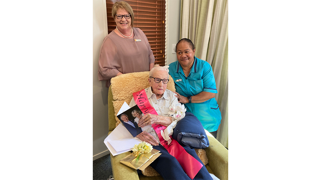 New Zealand’s oldest person celebrates birthday at Olive Tree