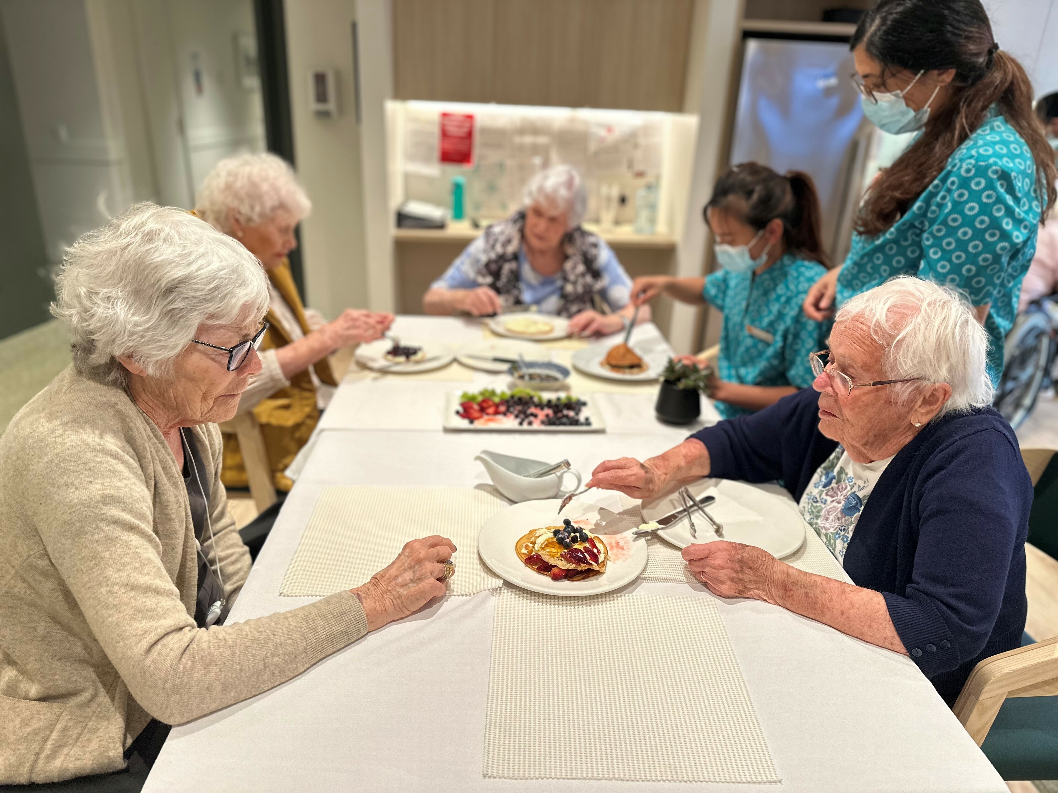 Whisk and flip as residents compete in pancake competition 