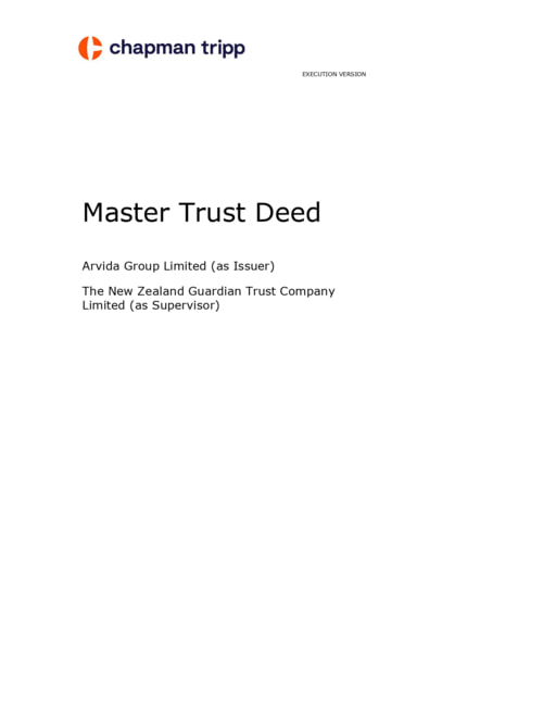 Master Trust Deed