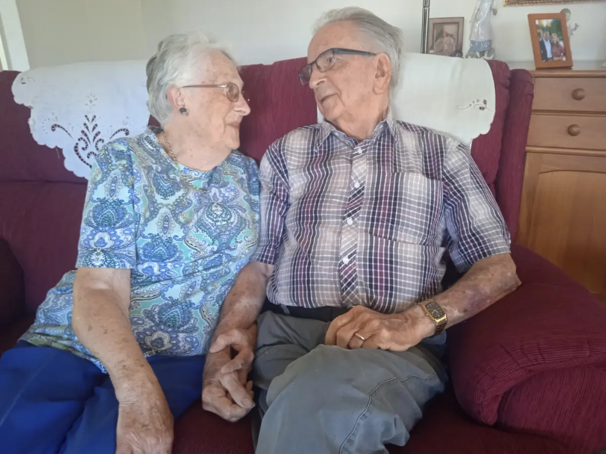 72 years of marriage and still holding hands