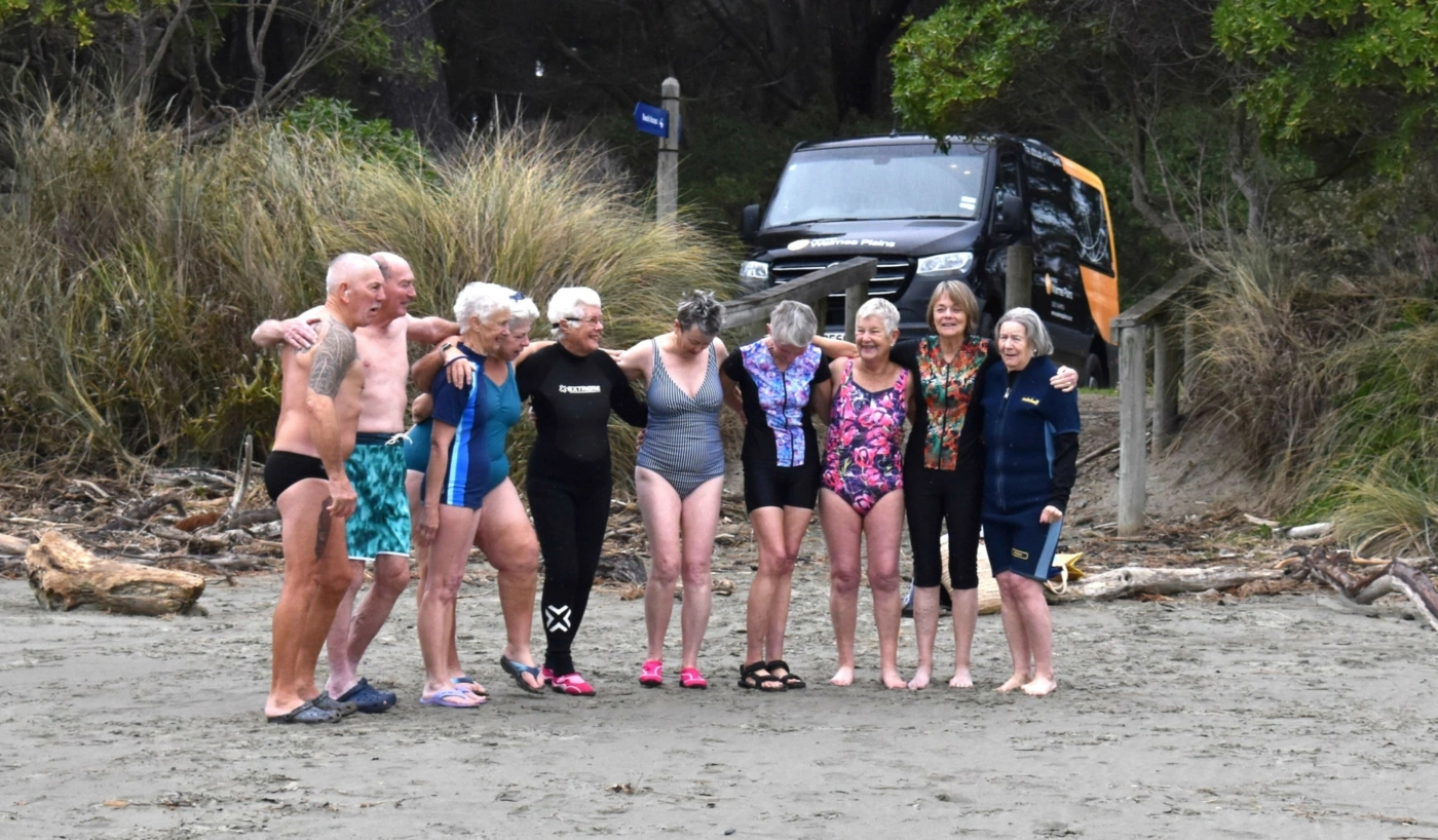 Village residents brave the cold for a Winter Polar Plunge