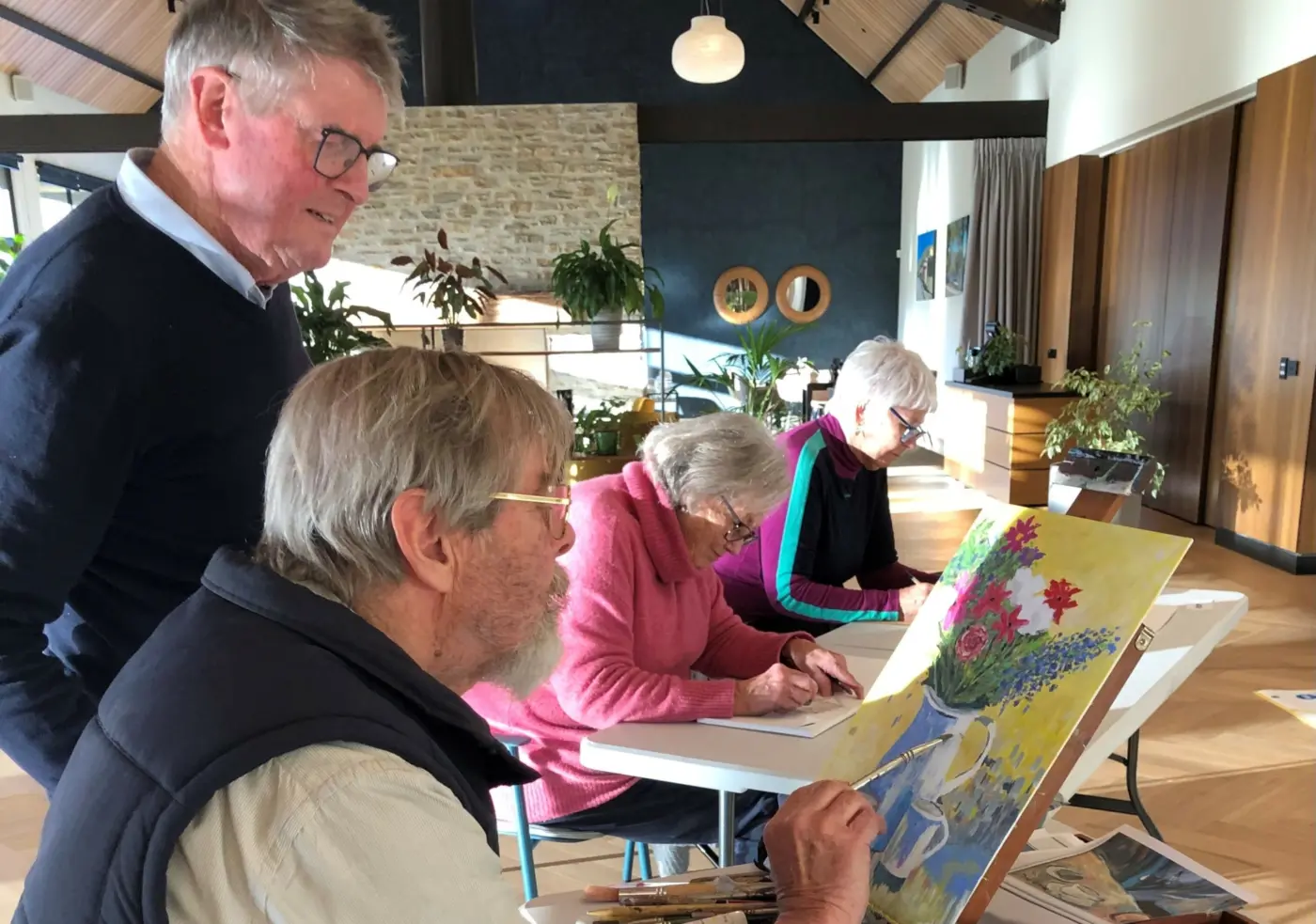 Artist couple help residents to find their creativity