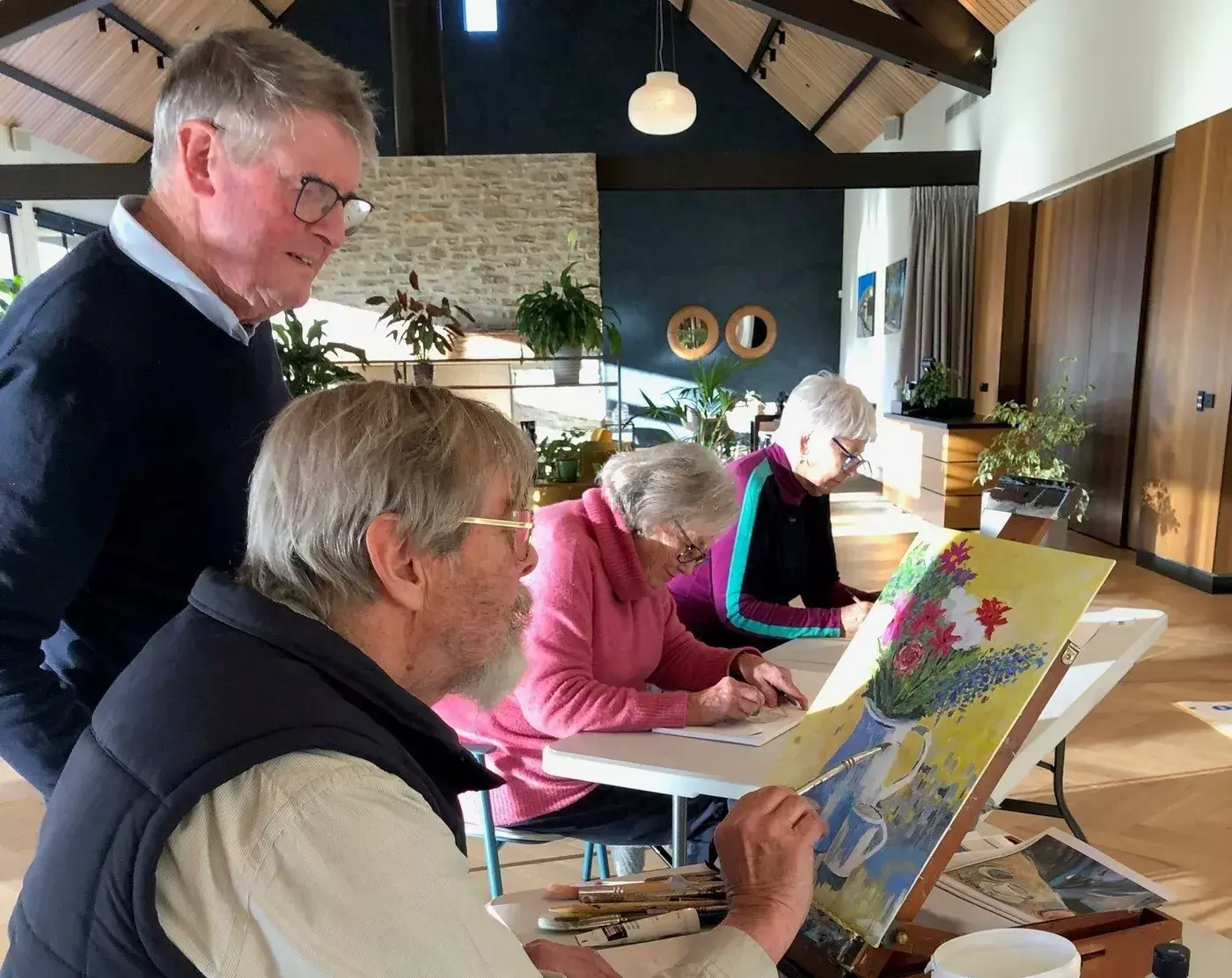 Artist couple help residents to find their creativity