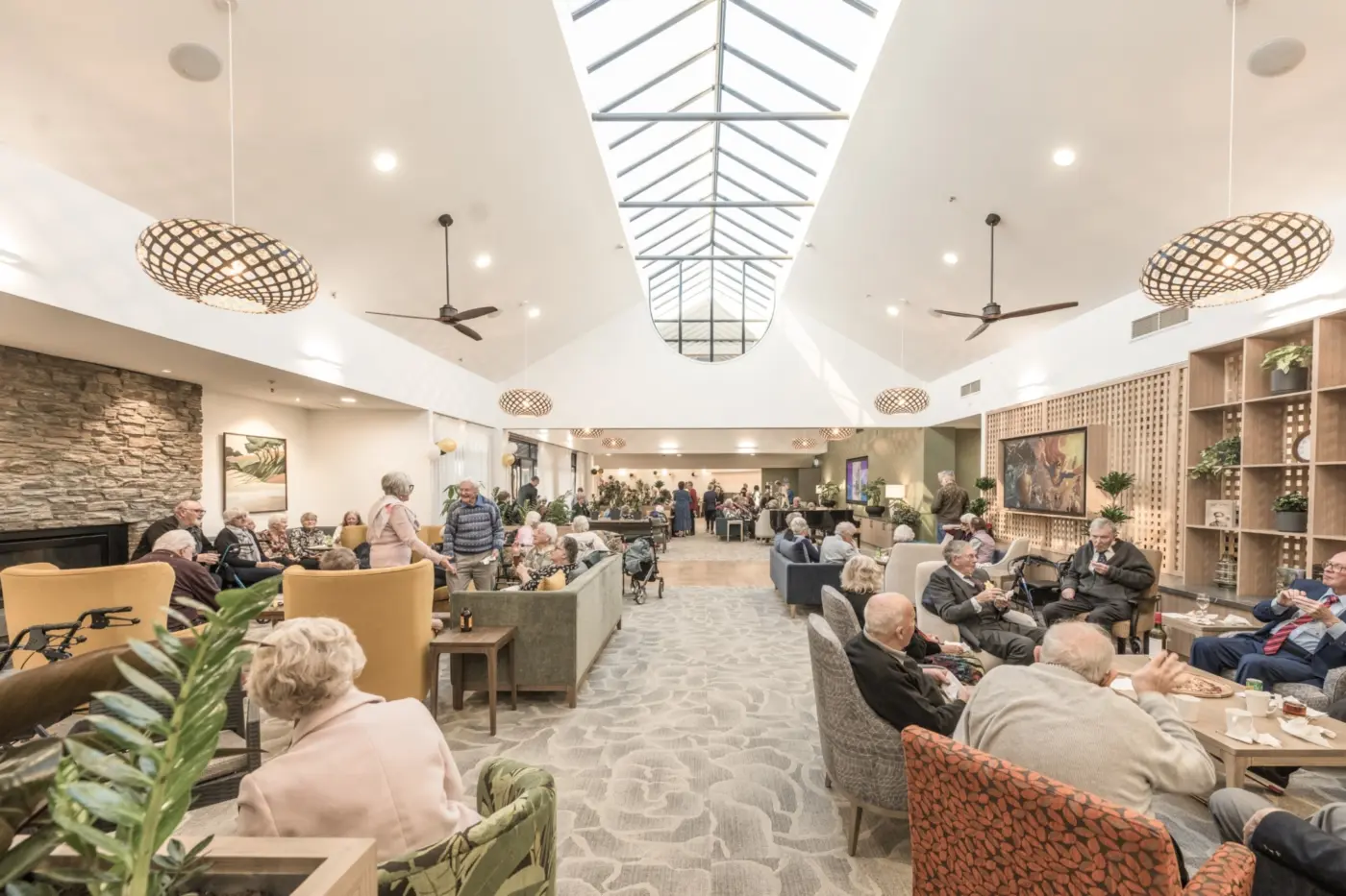 Refurbished lounge area for Oakwoods community