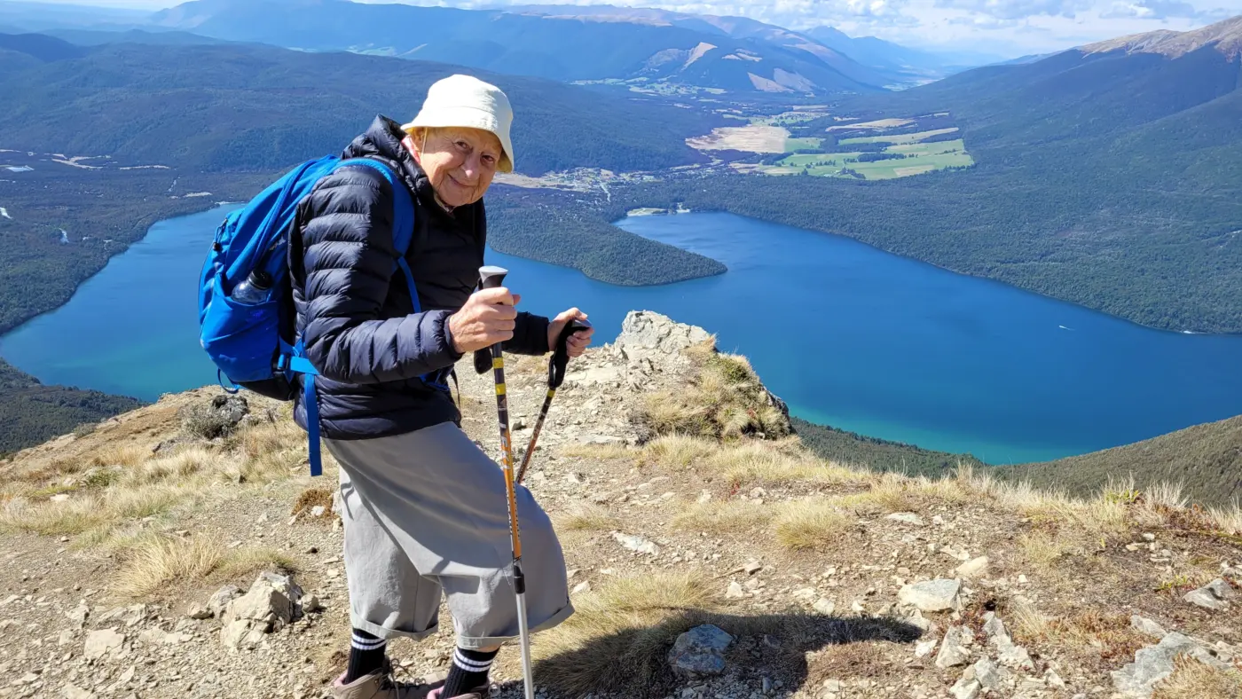 Walking her own way at 93