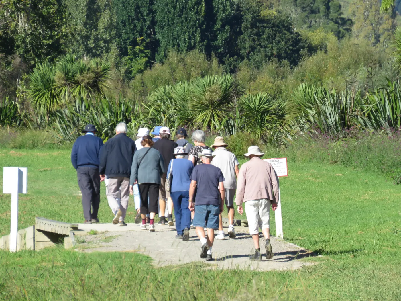 Walk and talk on the village walking group