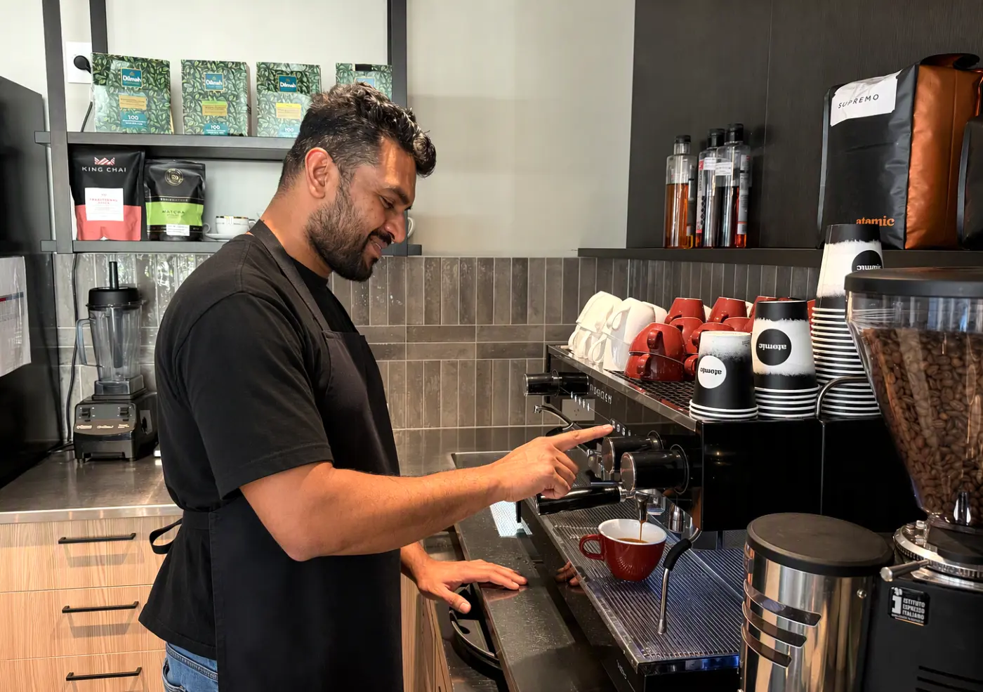 A warm welcome and great coffee