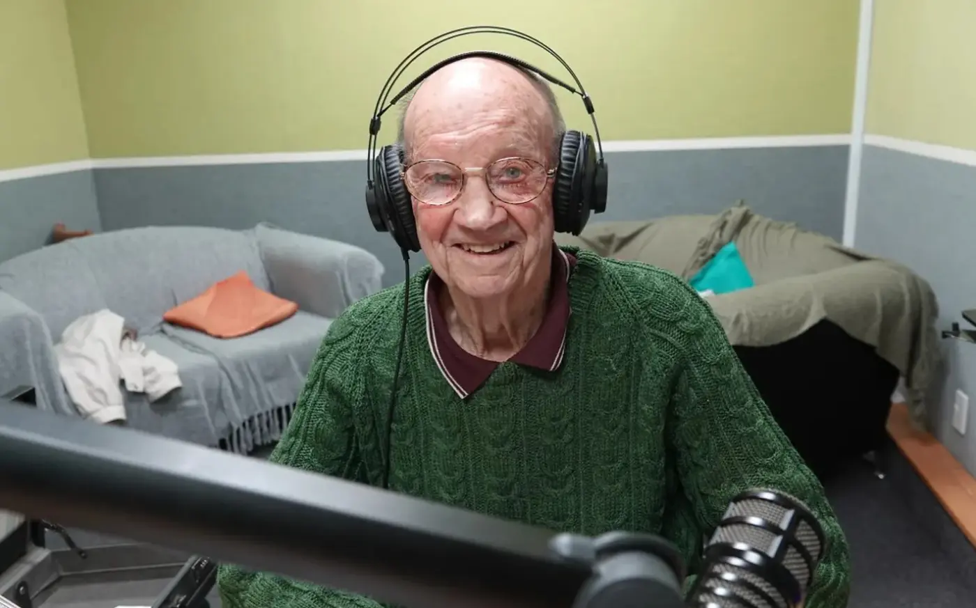 Hanging up the mic, but not the music
