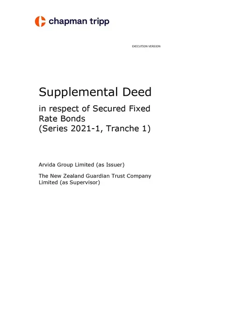 Supplemental Trust Deed